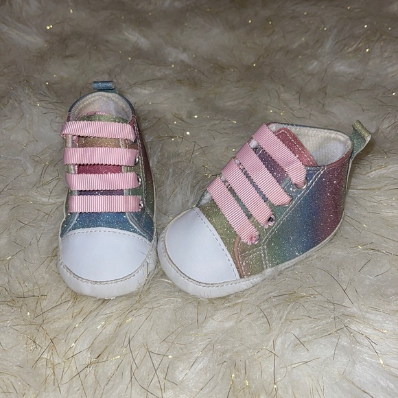Rising Star | glitter 6 month baby shoes - Picture 1 of 10